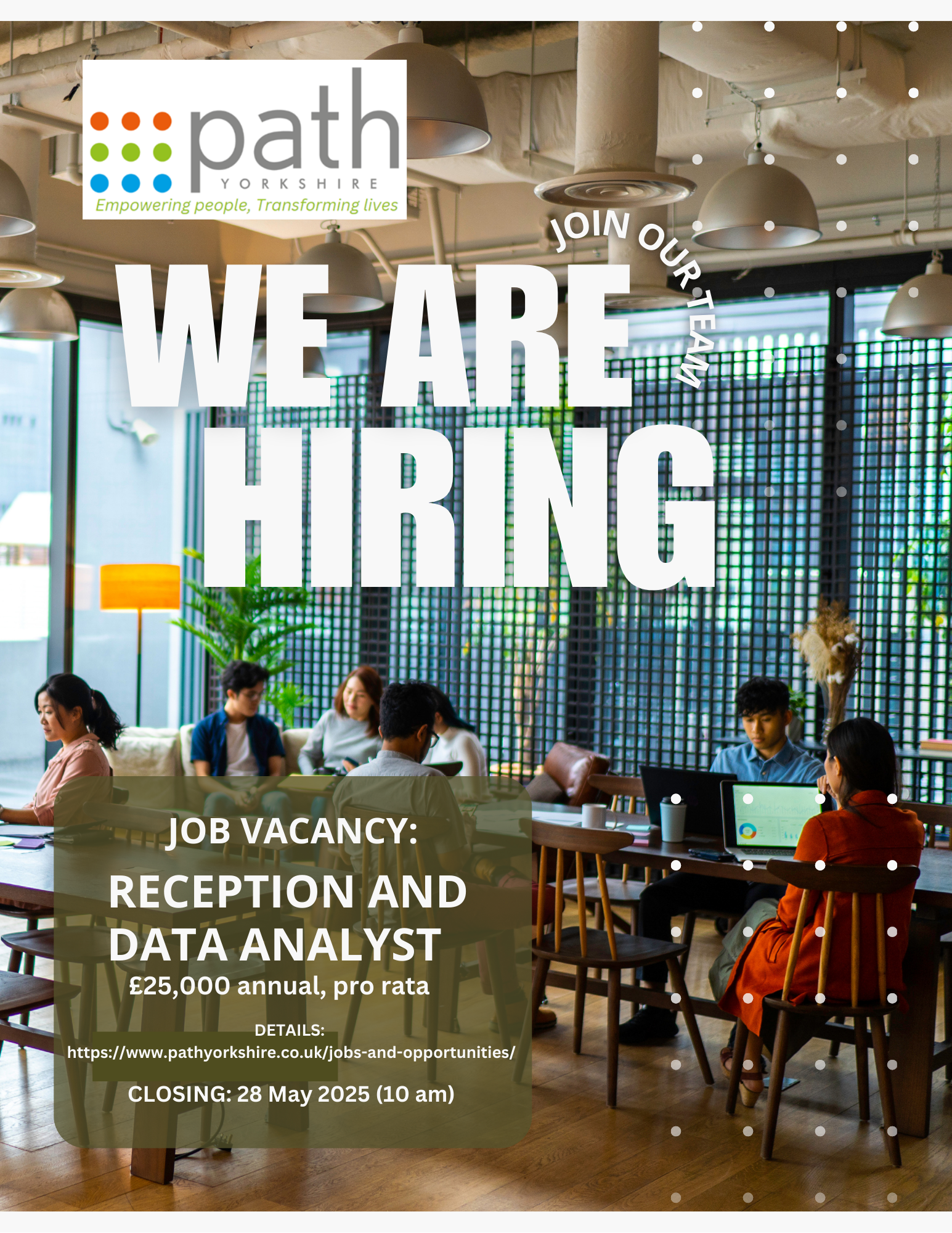 Advert - Reception and Data Analyst