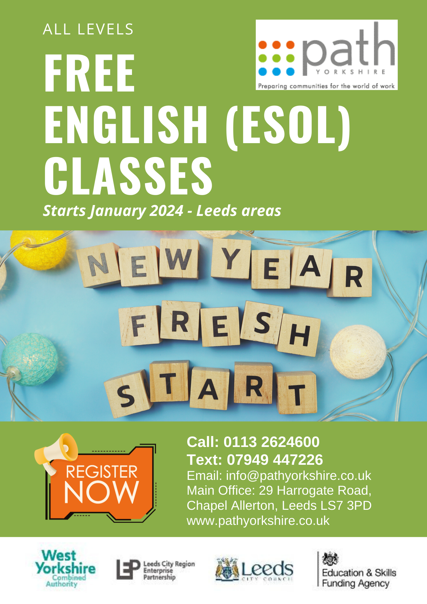 FREE ESOL Jan 2024